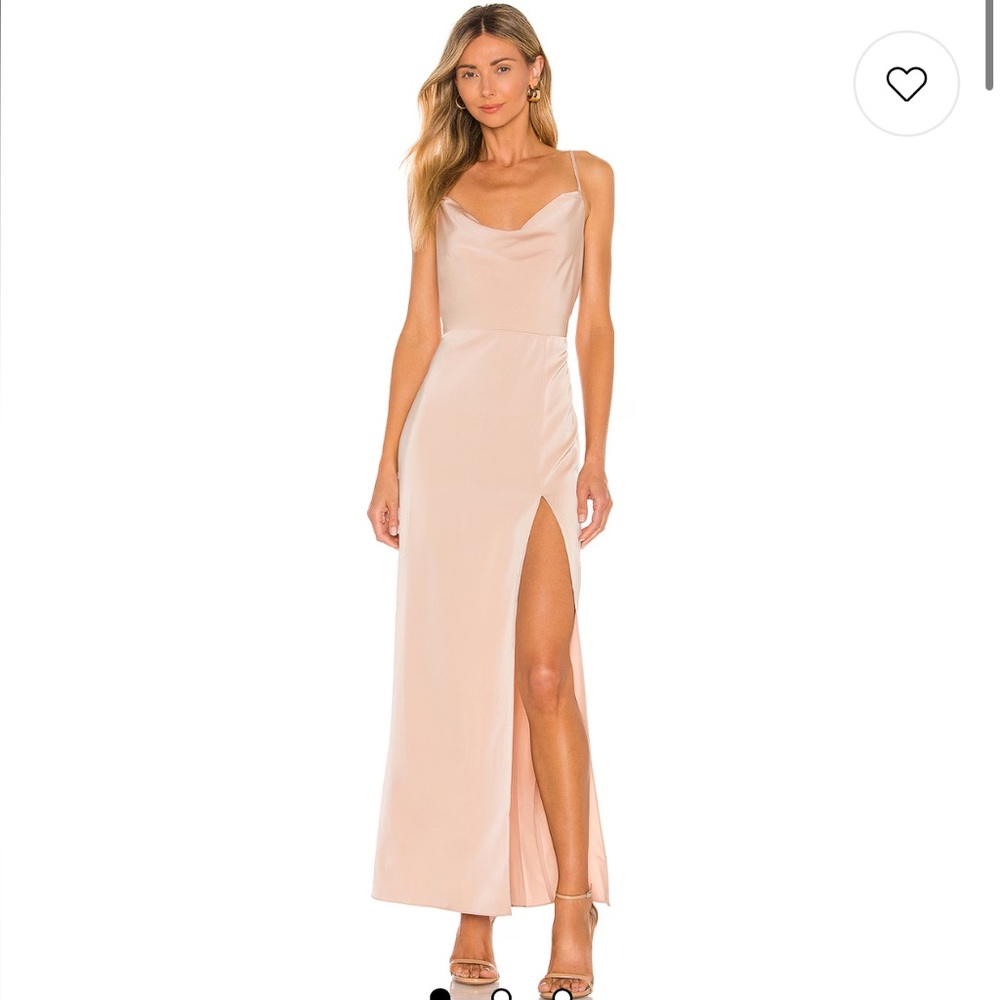 NBD “Lila” Gown in Champagne – Size Medium, NWT